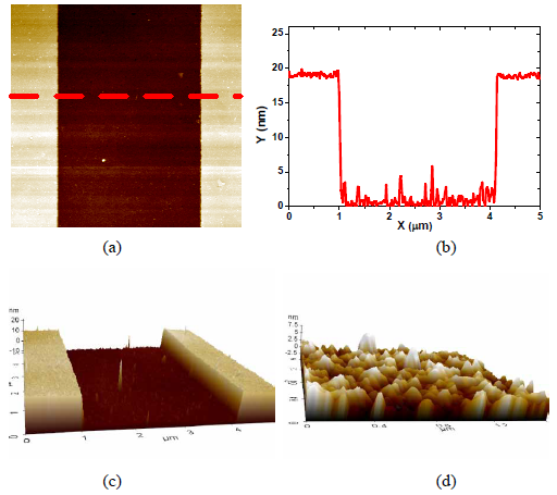 样品3干法刻蚀后AFM扫描图